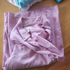 Light pink/purple short sleeve dress shirt